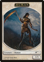 Human // Wolf Double-Sided Token [Friday Night Magic 2012] | Rock City Comics