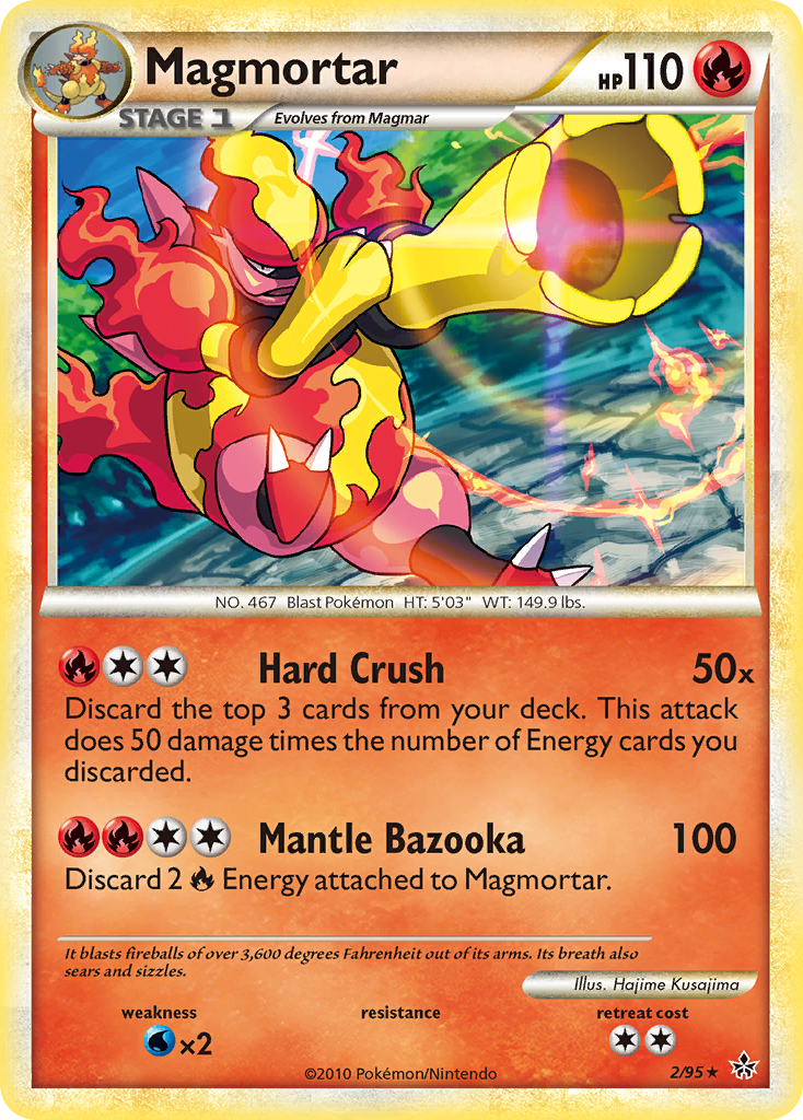 Magmortar (2/95) [HeartGold & SoulSilver: Unleashed] | Rock City Comics