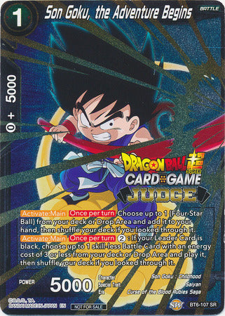 Son Goku, the Adventure Begins (BT6-107) [Judge Promotion Cards] | Rock City Comics