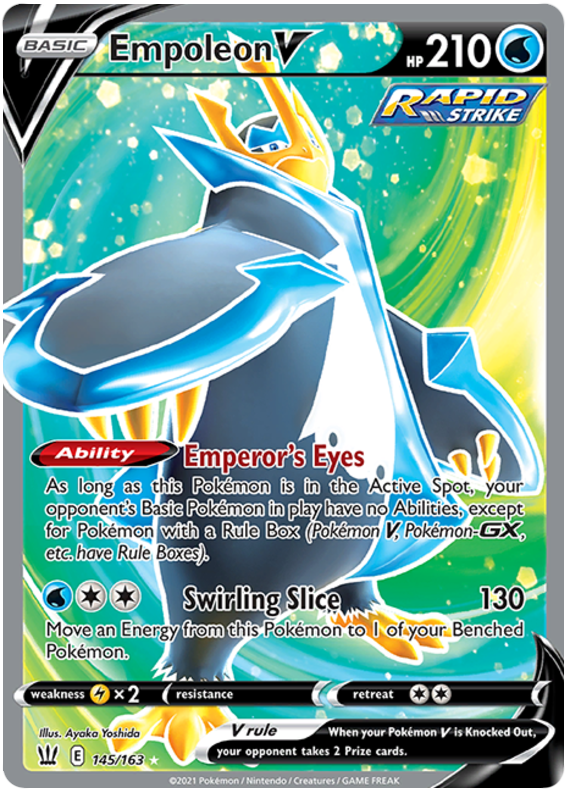 Empoleon V (145/163) [Sword & Shield: Battle Styles] | Rock City Comics