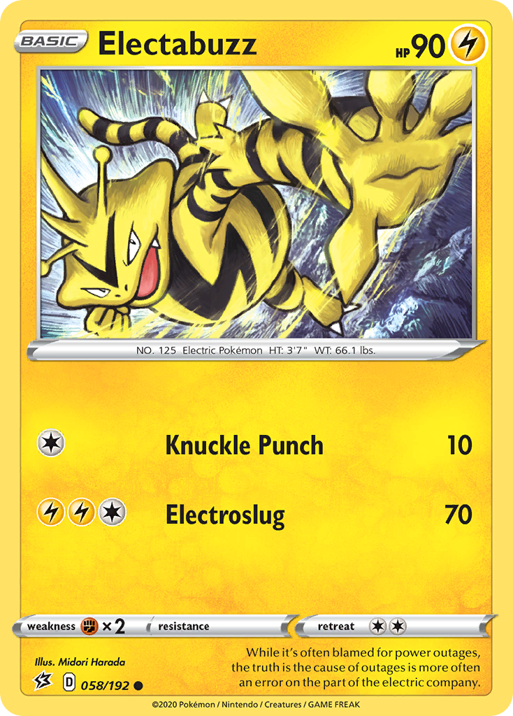 Electabuzz (058/192) [Sword & Shield: Rebel Clash] | Rock City Comics