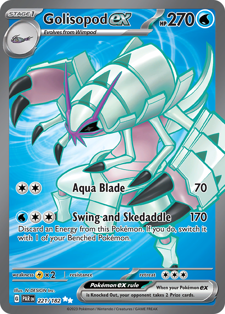 Golisopod ex (221/182) [Scarlet & Violet: Paradox Rift] | Rock City Comics