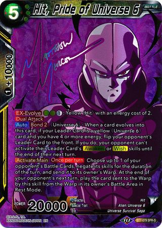 Hit, Pride of Universe 6 (SPR Signature) (BT7-079) [Assault of the Saiyans] | Rock City Comics