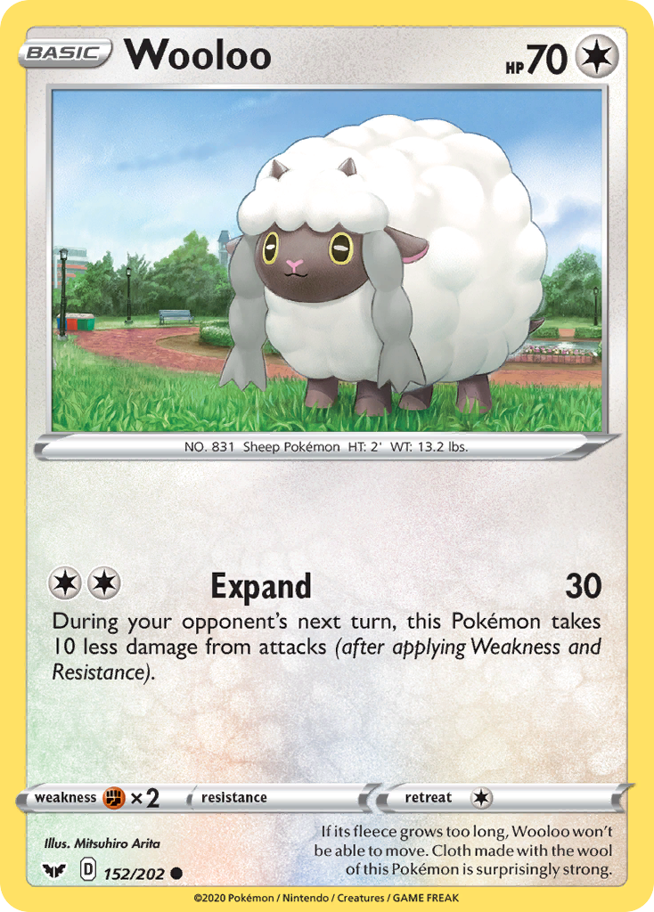 Wooloo (152/202) [Sword & Shield: Base Set] | Rock City Comics