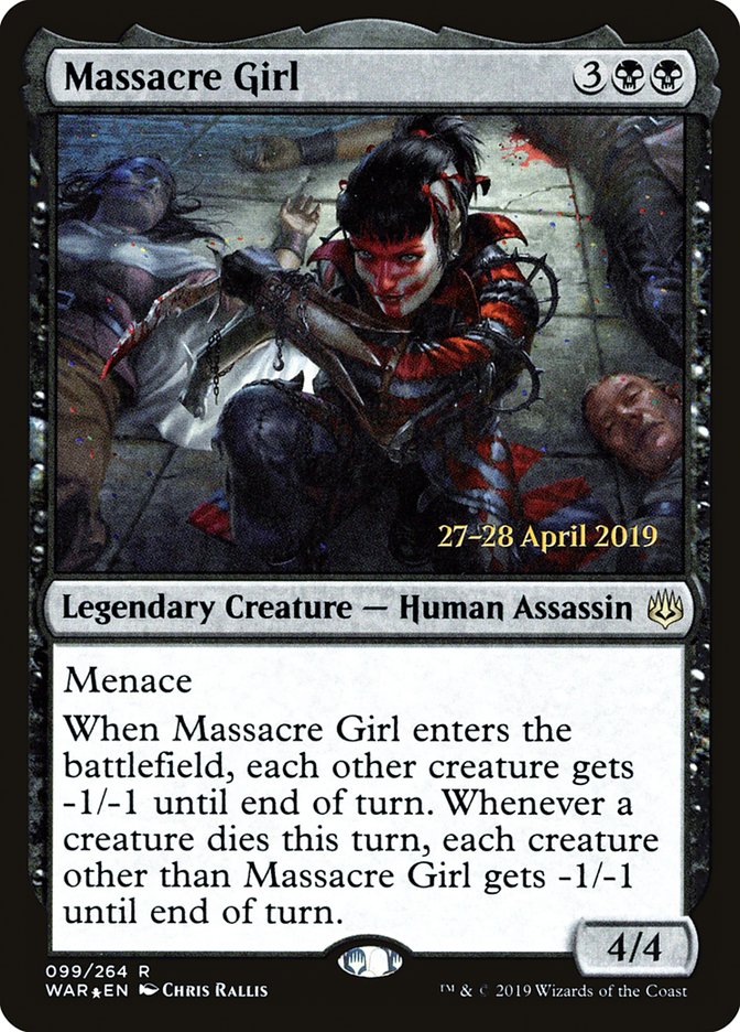 Massacre Girl [War of the Spark Prerelease Promos] | Rock City Comics