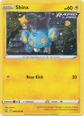 Shinx (046/163) (Cosmos Holo) [Sword & Shield: Battle Styles] | Rock City Comics