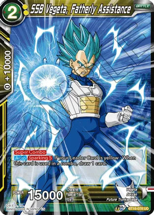 SSB Vegeta, Fatherly Assistance (BT16-078) [Realm of the Gods] | Rock City Comics