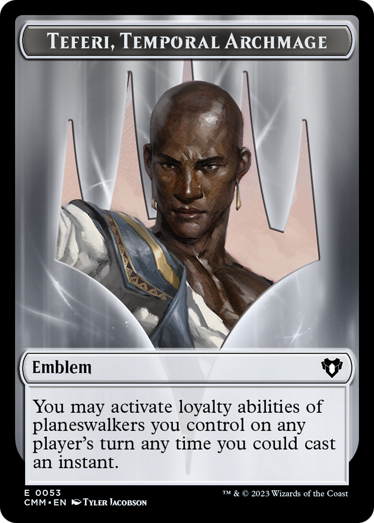 Teferi, Temporal Archmage Emblem [Commander Masters Tokens] | Rock City Comics