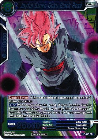 Joyful Strike Goku Black Rose (Metallic Foil) (Event Pack 2018) (P-015) [Promotion Cards] | Rock City Comics