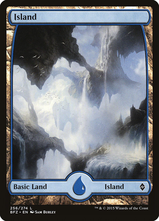 Island (256) (Full Art) [Battle for Zendikar] | Rock City Comics