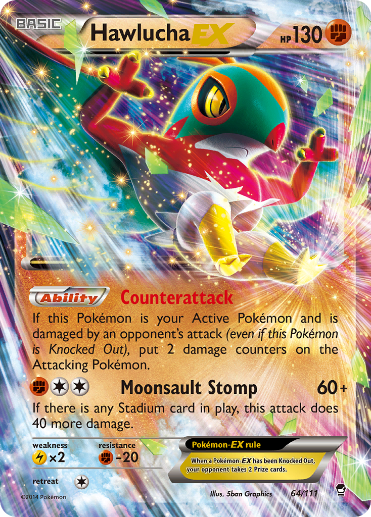 Hawlucha EX (64/111) [XY: Furious Fists] | Rock City Comics