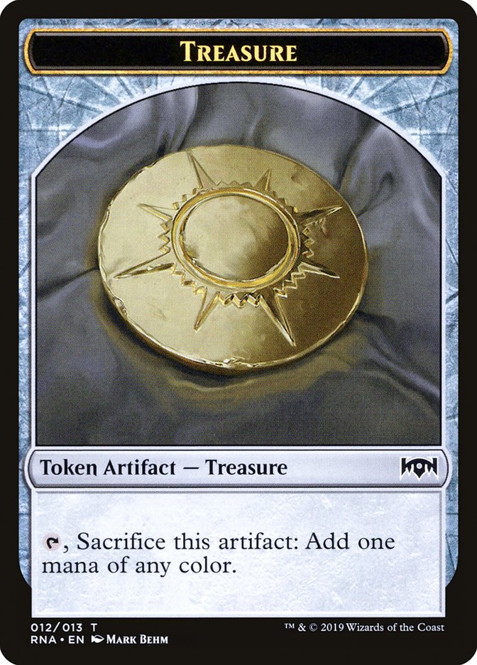 Cleric // Treasure Double-Sided Token [Ravnica Allegiance Guild Kit Tokens] | Rock City Comics