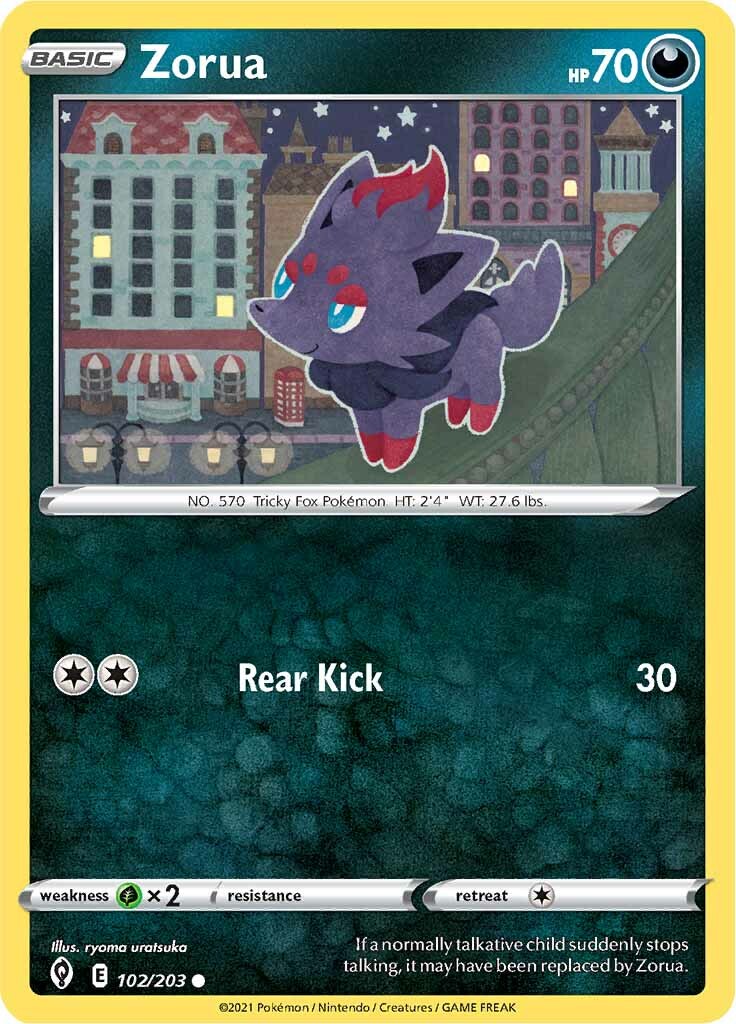 Zorua (102/203) [Sword & Shield: Evolving Skies] | Rock City Comics