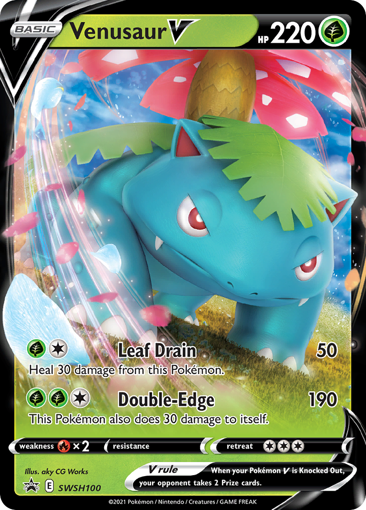 Venusaur V (SWSH100) [Sword & Shield: Black Star Promos] | Rock City Comics