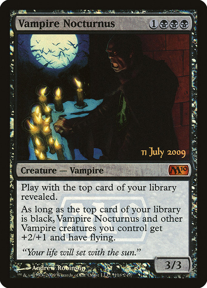 Vampire Nocturnus [Magic 2010 Prerelease Promos] | Rock City Comics