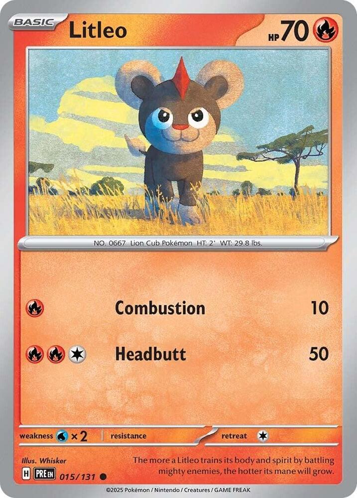 Litleo (015/131) [Scarlet & Violet: Prismatic Evolutions] | Rock City Comics