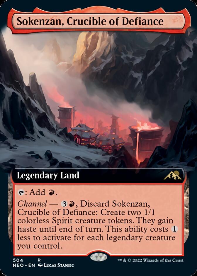 Sokenzan, Crucible of Defiance (Extended Art) [Kamigawa: Neon Dynasty] | Rock City Comics