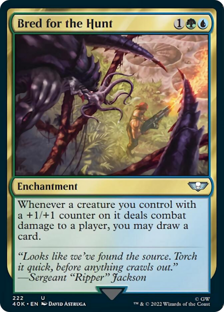 Bred for the Hunt (Surge Foil) [Warhammer 40,000] | Rock City Comics