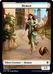 Human // Food (18) Double-Sided Token [Throne of Eldraine Tokens] | Rock City Comics