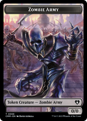 Human Warrior // Zombie Army Double-Sided Token [Commander Masters Tokens] | Rock City Comics