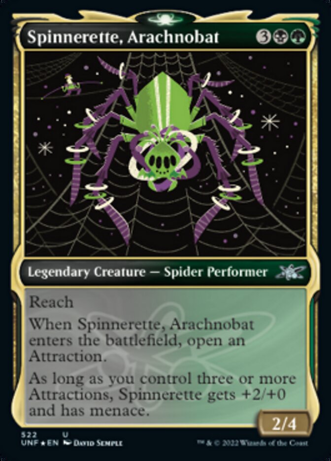 Spinnerette, Arachnobat (Showcase) (Galaxy Foil) [Unfinity] | Rock City Comics