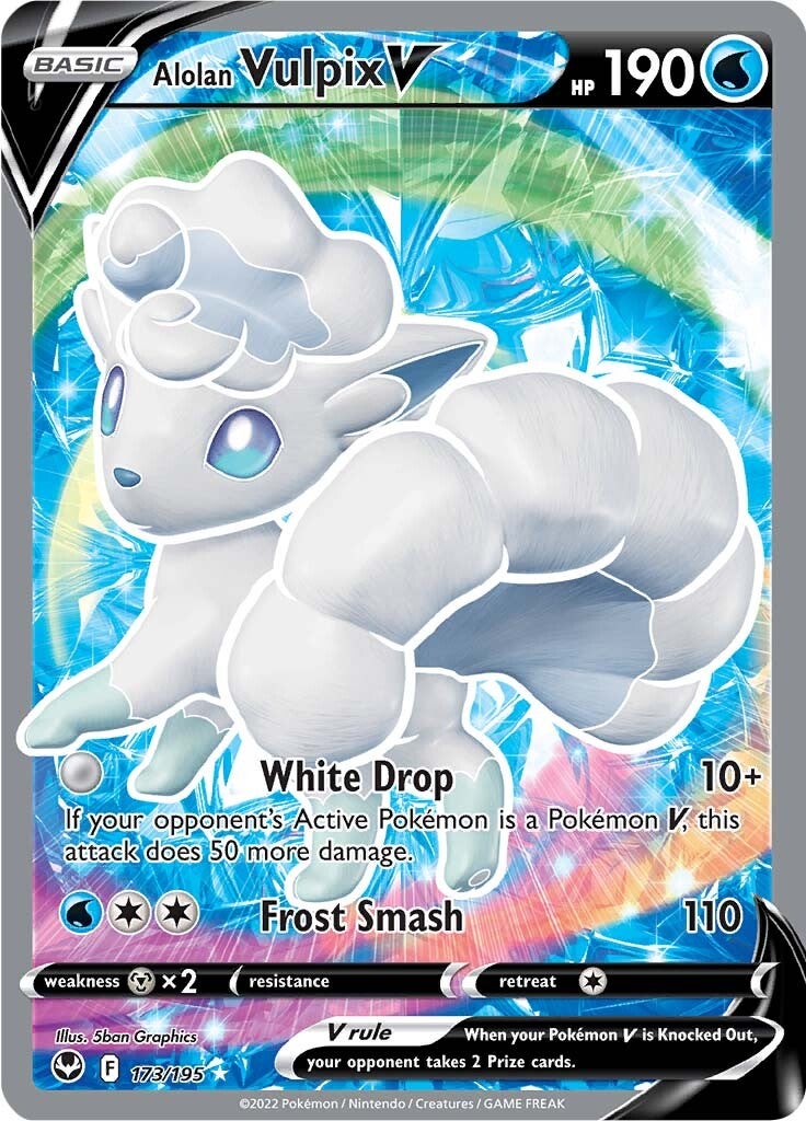 Alolan Vulpix V (173/195) [Sword & Shield: Silver Tempest] | Rock City Comics