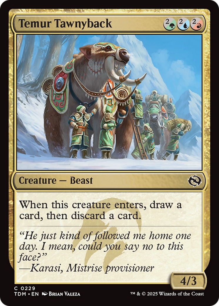 Temur Tawnyback [Tarkir: Dragonstorm] | Rock City Comics