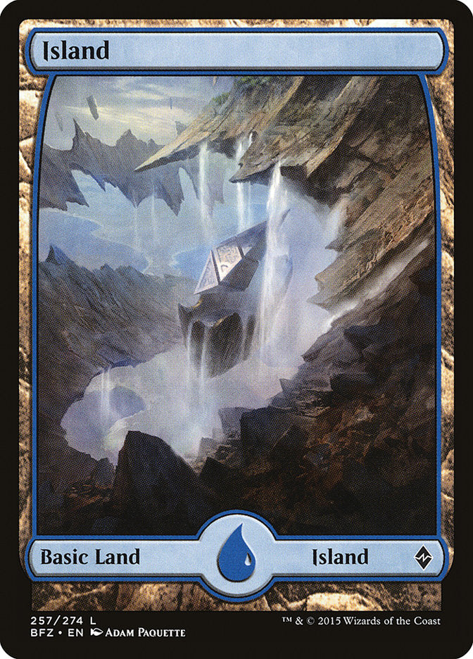 Island (257) (Full Art) [Battle for Zendikar] | Rock City Comics