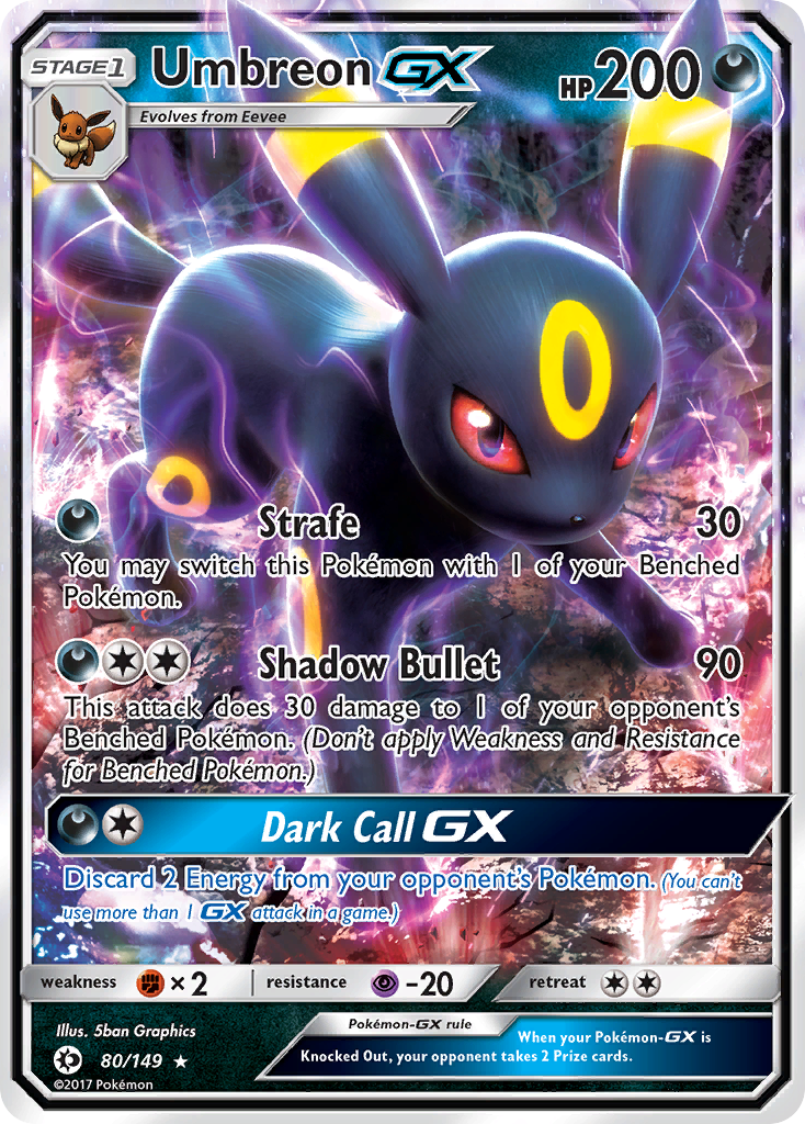 Umbreon GX (80/149) [Sun & Moon: Base Set] | Rock City Comics