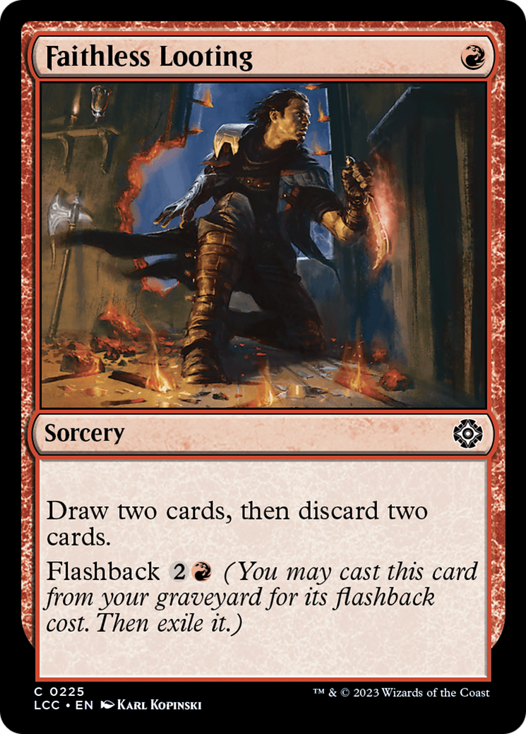 Faithless Looting [The Lost Caverns of Ixalan Commander] | Rock City Comics