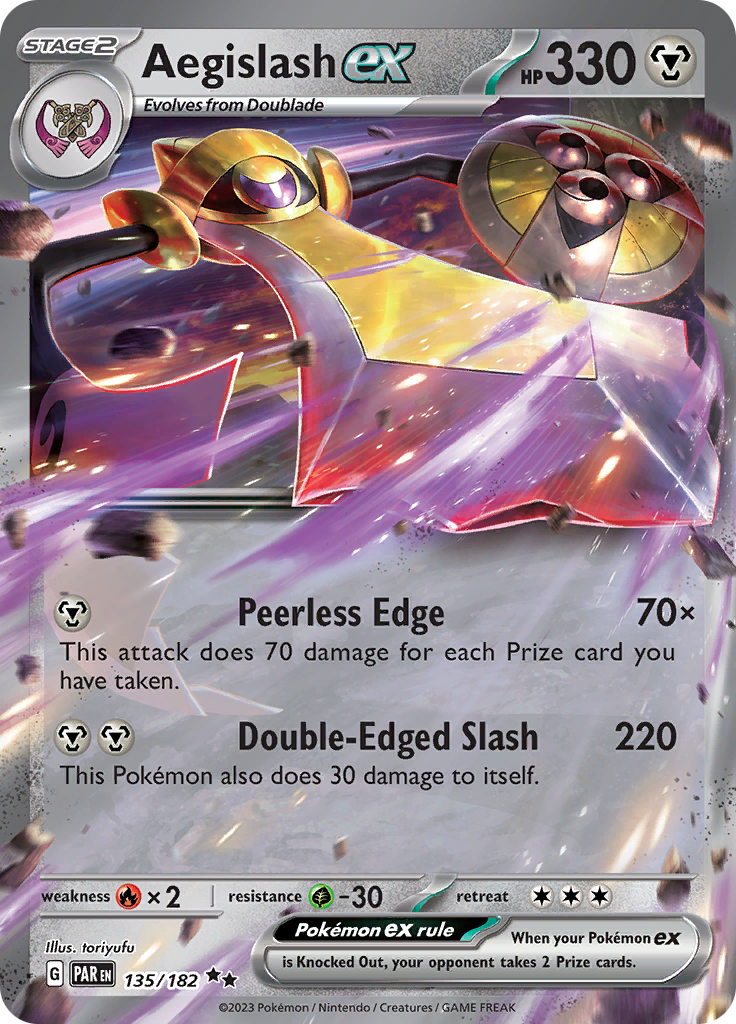 Aegislash ex (135/182) [Scarlet & Violet: Paradox Rift] | Rock City Comics