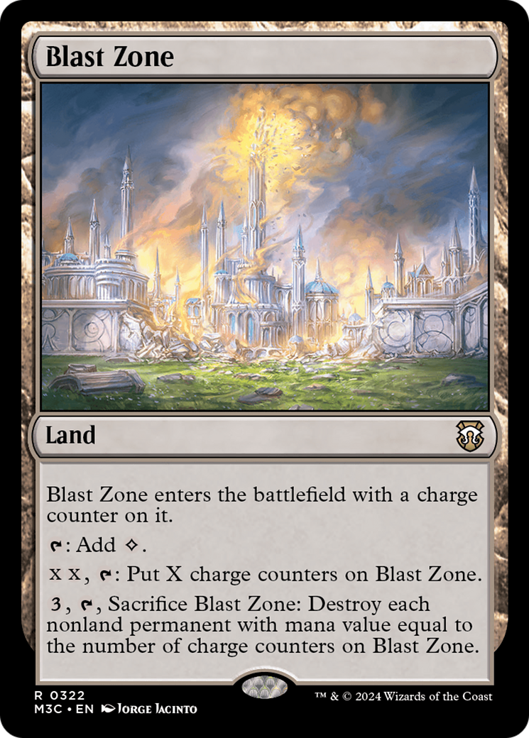 Blast Zone (Ripple Foil) [Modern Horizons 3 Commander] | Rock City Comics