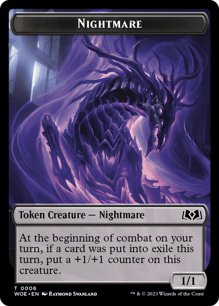 Nightmare // Food (0011) Double-Sided Token [Wilds of Eldraine Tokens] | Rock City Comics