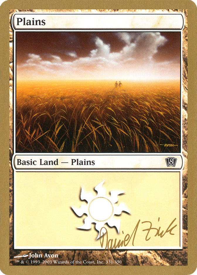 Plains (dz331) (Daniel Zink) [World Championship Decks 2003] | Rock City Comics