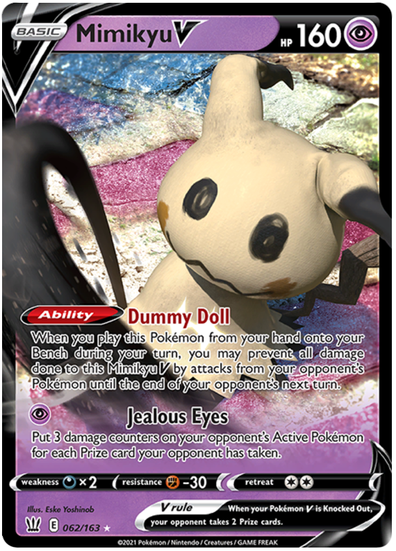 Mimikyu V (062/163) [Sword & Shield: Battle Styles] | Rock City Comics