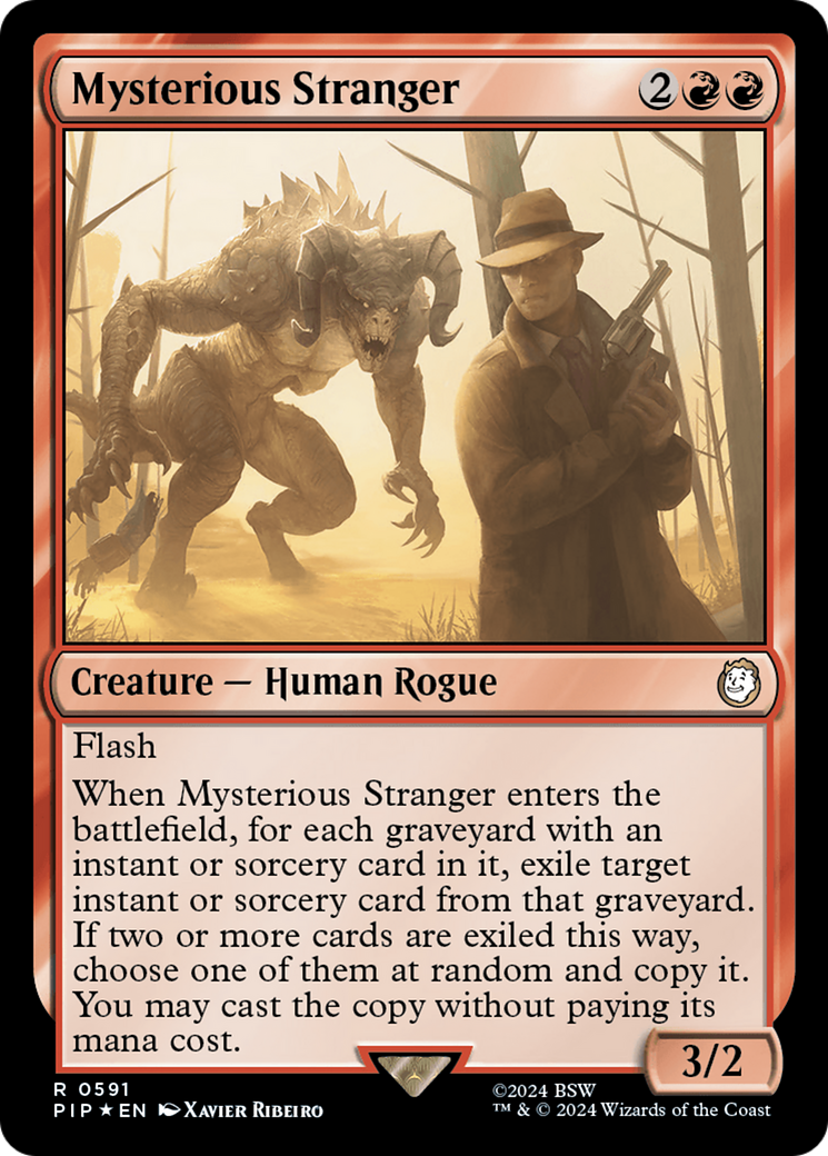 Mysterious Stranger (Surge Foil) [Fallout] | Rock City Comics