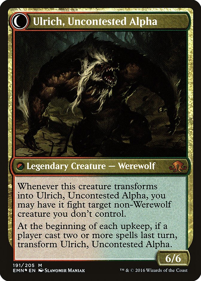 Ulrich of the Krallenhorde // Ulrich, Uncontested Alpha [Eldritch Moon Prerelease Promos] | Rock City Comics