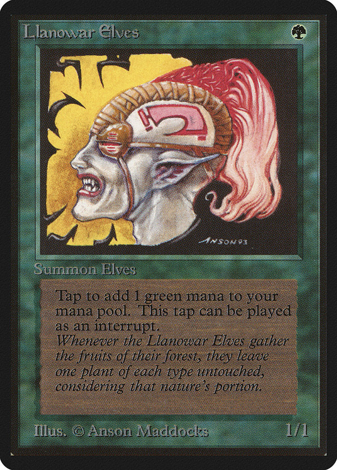 Llanowar Elves [Beta Edition] | Rock City Comics