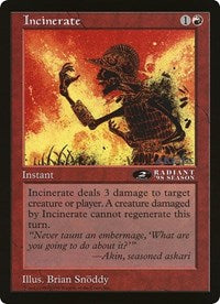 Incinerate (Oversized) [Oversize Cards] | Rock City Comics