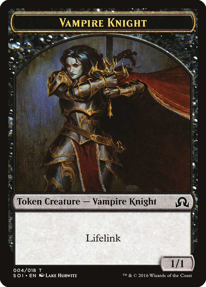 Vampire Knight Token [Shadows over Innistrad Tokens] | Rock City Comics