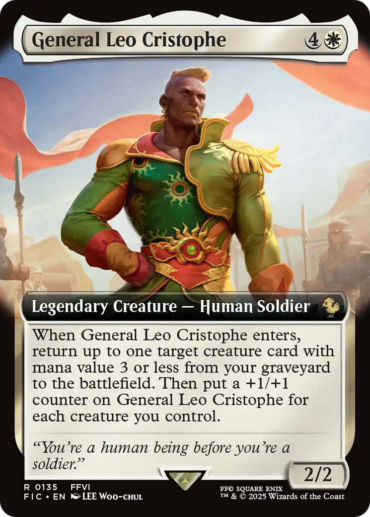 General Leo Cristophe (Extended Art) [FINAL FANTASY Commander] | Rock City Comics