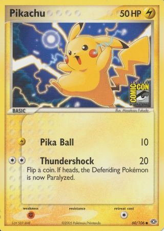 Pikachu (60/106) (2005 San Diego Comic Con) [Miscellaneous Cards] | Rock City Comics
