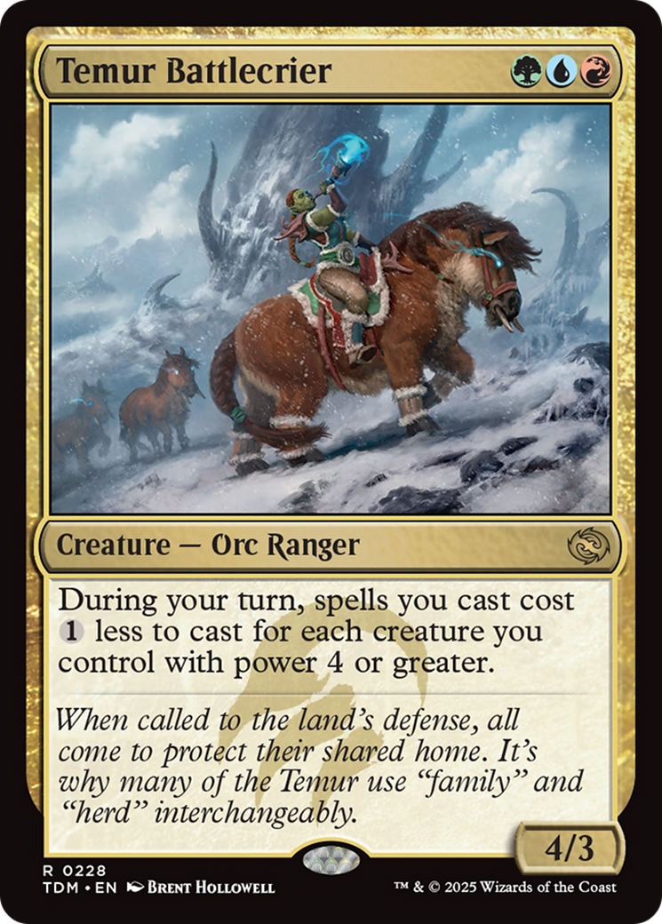 Temur Battlecrier [Tarkir: Dragonstorm] | Rock City Comics