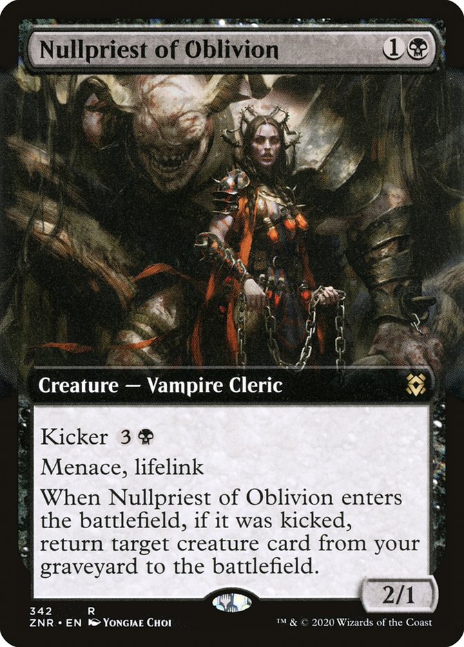 Nullpriest of Oblivion (Extended Art) [Zendikar Rising] | Rock City Comics
