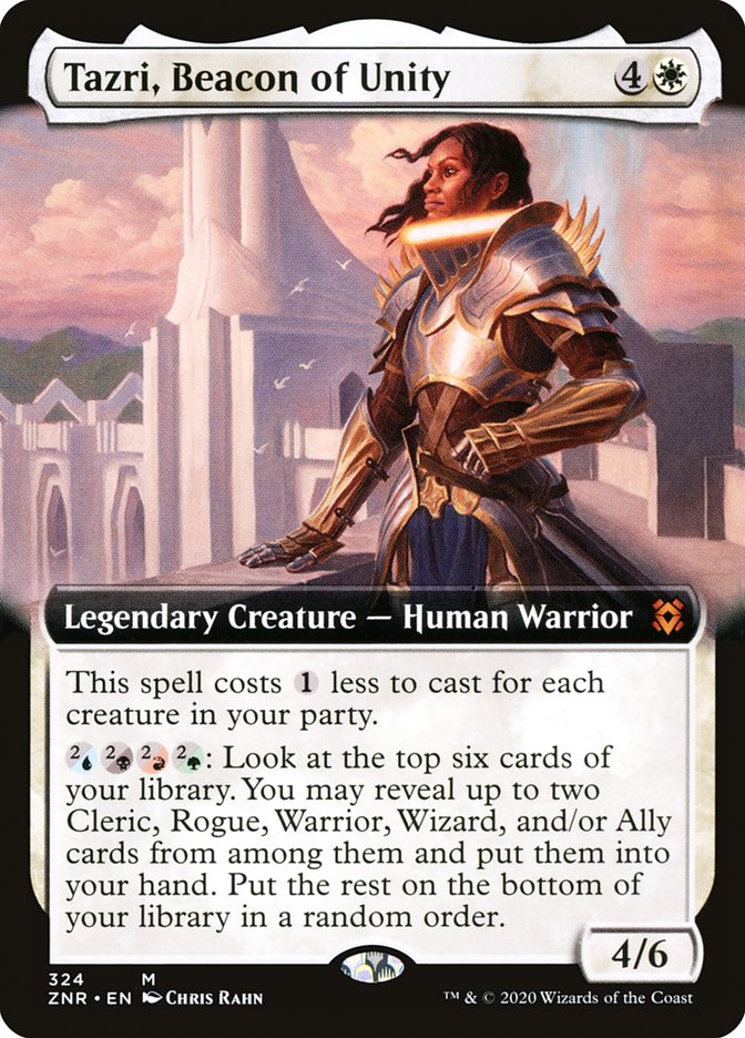 Tazri, Beacon of Unity (Extended Art) [Zendikar Rising] | Rock City Comics