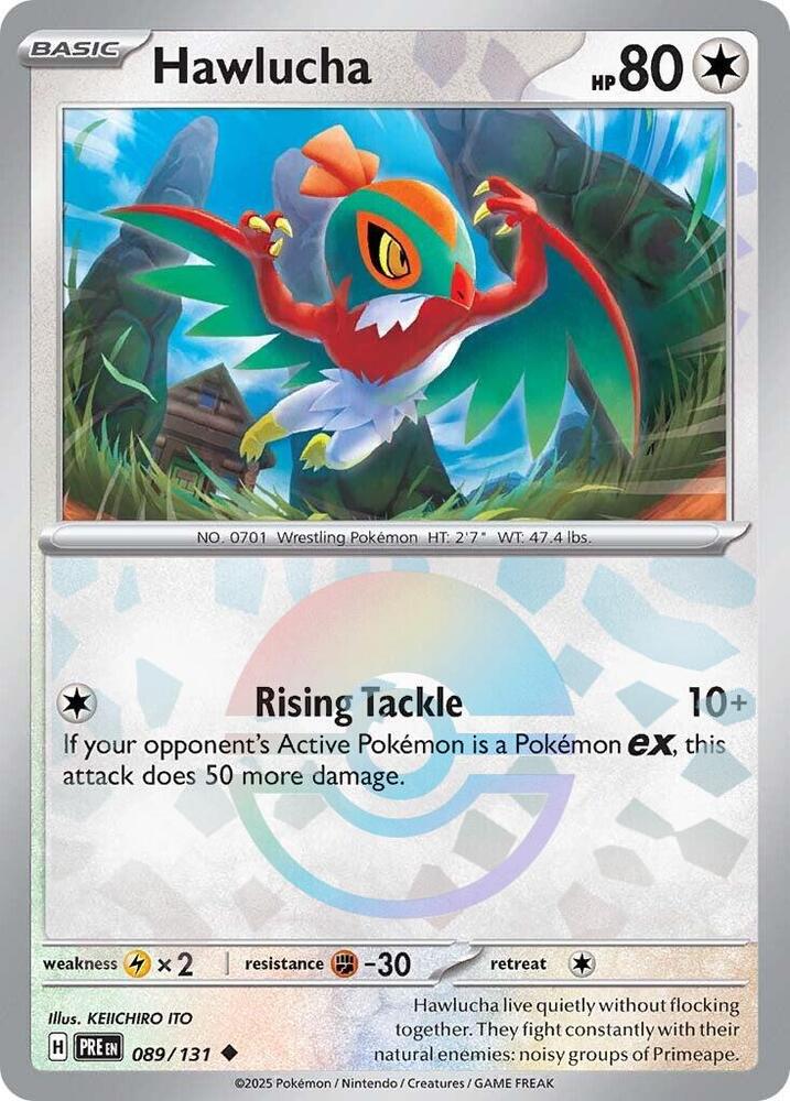 Hawlucha (089/131) (Poke Ball Pattern) [Scarlet & Violet: Prismatic Evolutions] | Rock City Comics