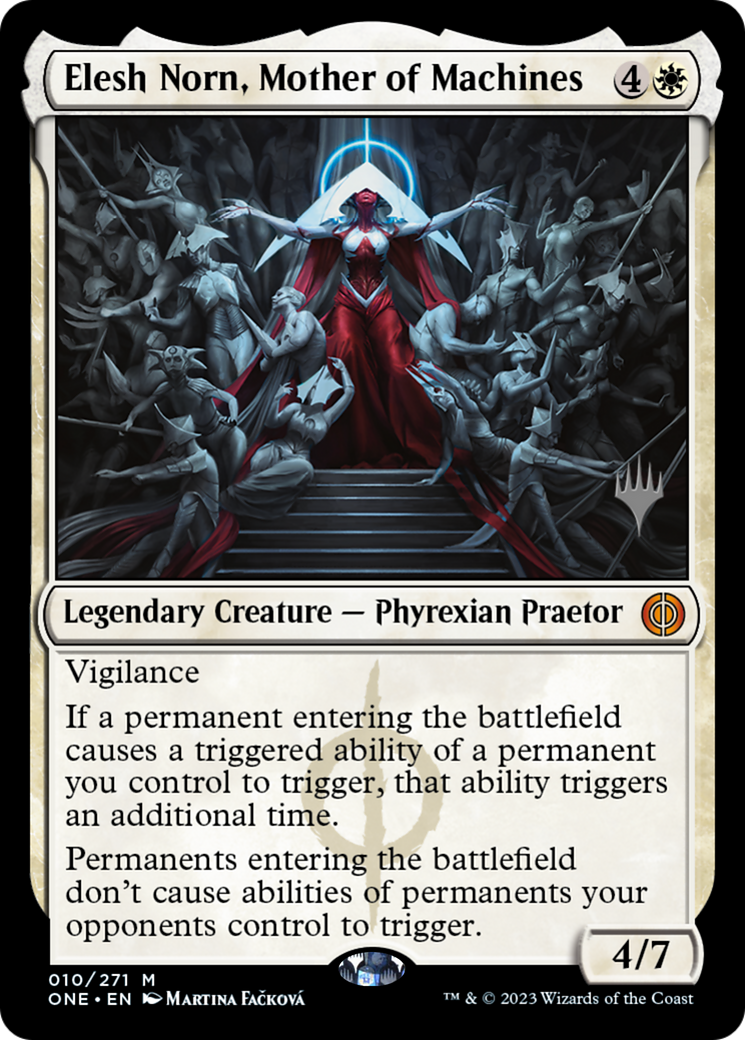 Elesh Norn, Mother of Machines (Promo Pack) [Phyrexia: All Will Be One Promos] | Rock City Comics