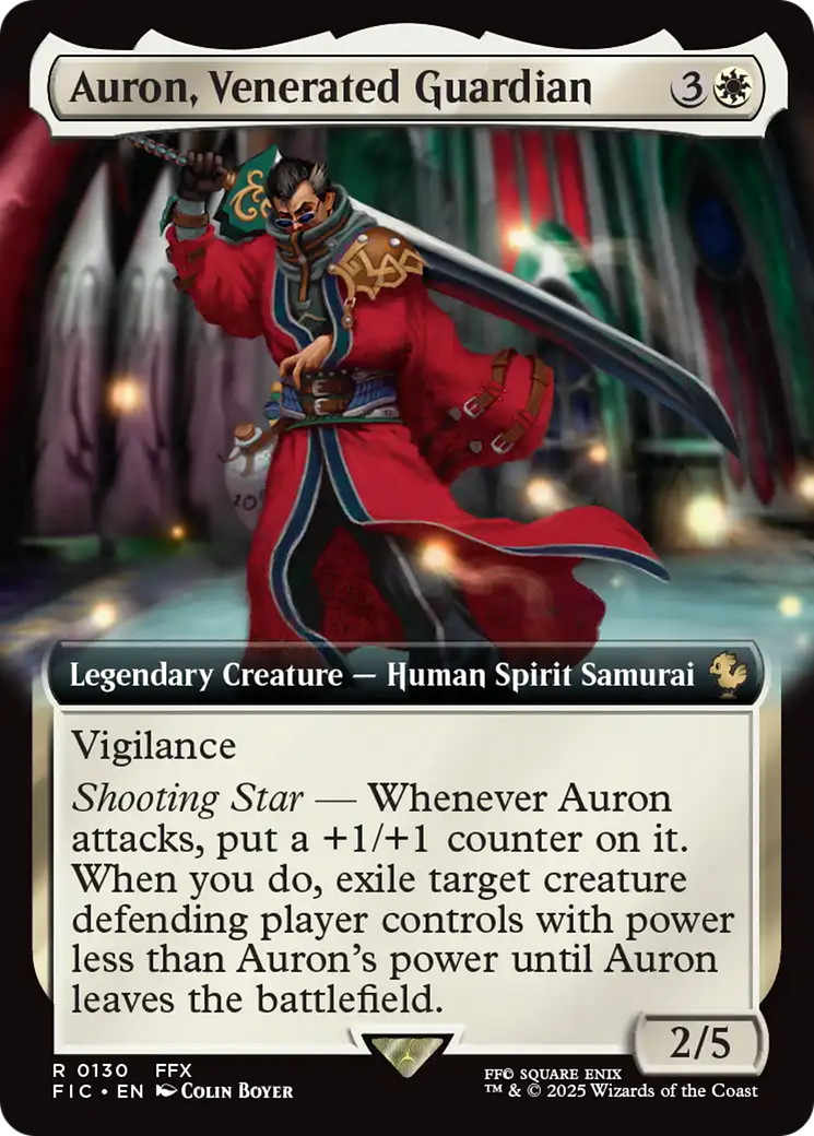 Auron, Venerated Guardian (Extended Art) [FINAL FANTASY Commander] | Rock City Comics