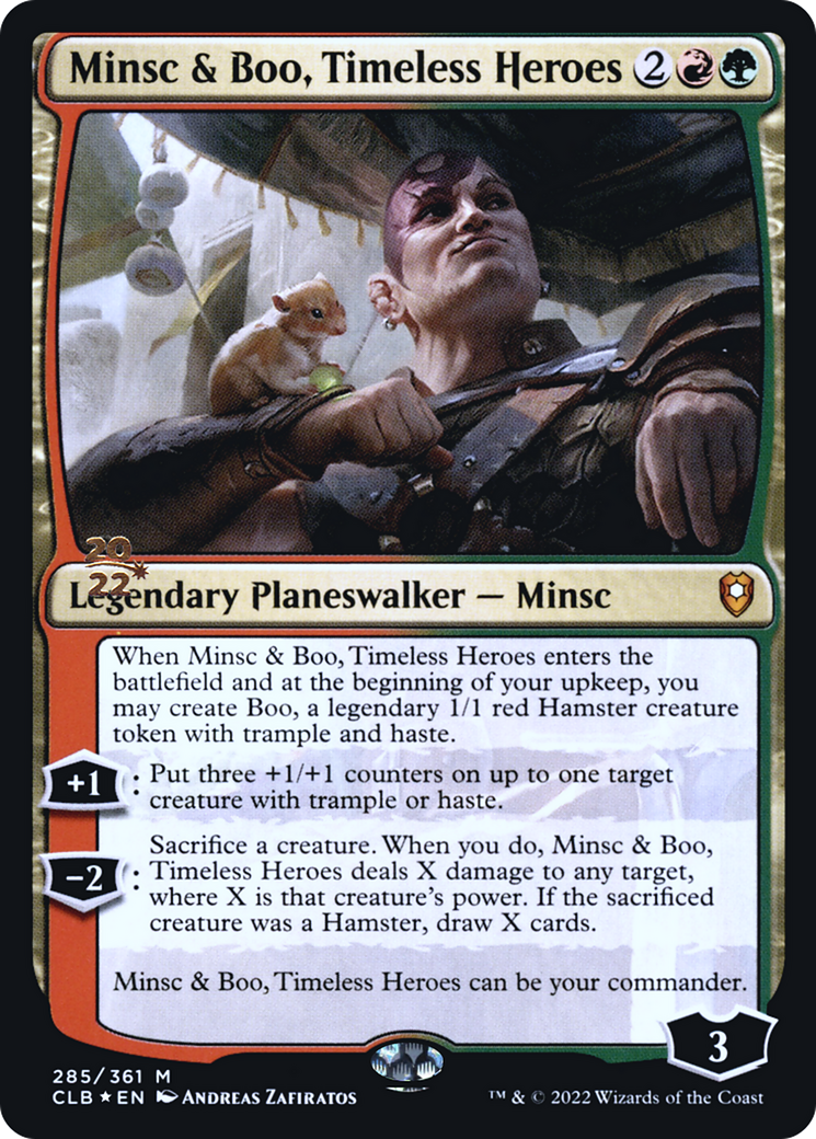 Minsc & Boo, Timeless Heroes (Promo Pack) [The Lost Caverns of Ixalan Promos] | Rock City Comics