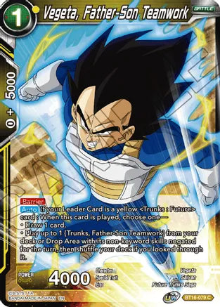 Vegeta, Father-Son Teamwork (BT16-079) [Realm of the Gods] | Rock City Comics